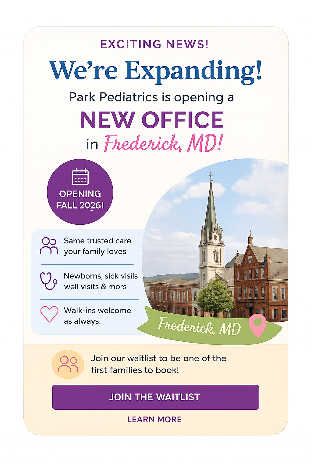 Park Pediatrics Flyer